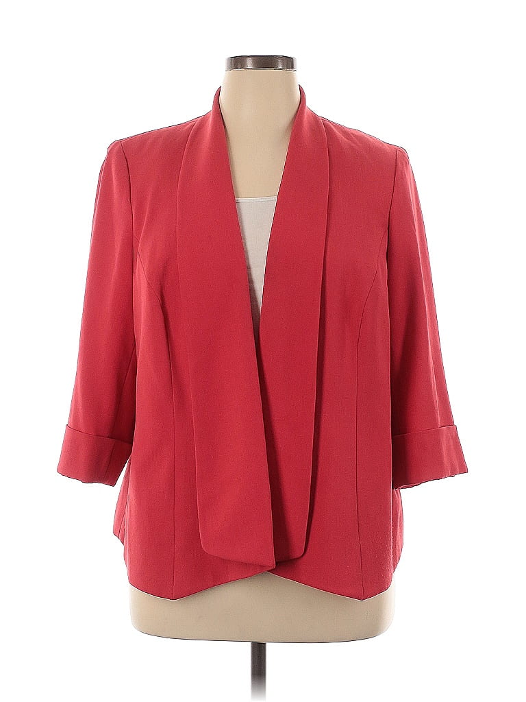 Jones Studio Red Blazer Size 16 - photo 1