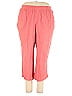 Belle By Kim Gravel 100% Cotton Red Casual Pants Size 2X - photo 1
