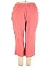 Belle By Kim Gravel 100% Cotton Red Casual Pants Size 2X - photo 2