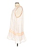 Free People 100% Cotton White Casual Dress Size L - photo 5