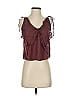 Intimately by Free People 100% Polyester Burgundy Sleeveless Blouse Size XS - photo 1