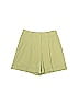 Michael Kors Collection Solid Green Ivory Shorts Size 0 - photo 1