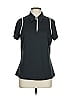 Tail 100% Polyester Black Short Sleeve Blouse Size L - photo 1