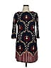 Suite 7 Print Burgundy Casual Dress Size 14 (petite) - photo 1