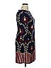 Suite 7 Print Burgundy Casual Dress Size 14 (petite) - photo 3