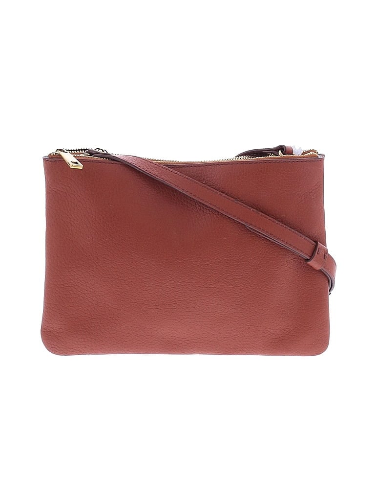 Fossil 100% Leather Brown Leather Crossbody Bag One size - photo 1
