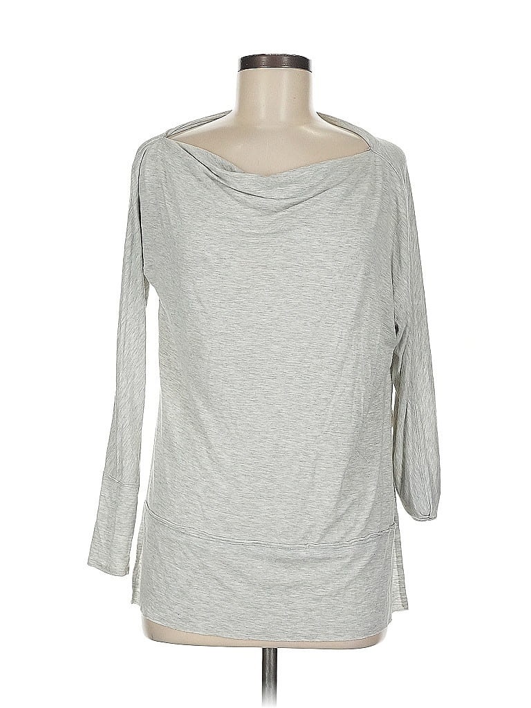 Pre-owned We The Free 3/4 Sleeve Top Silver Boatneck Tops