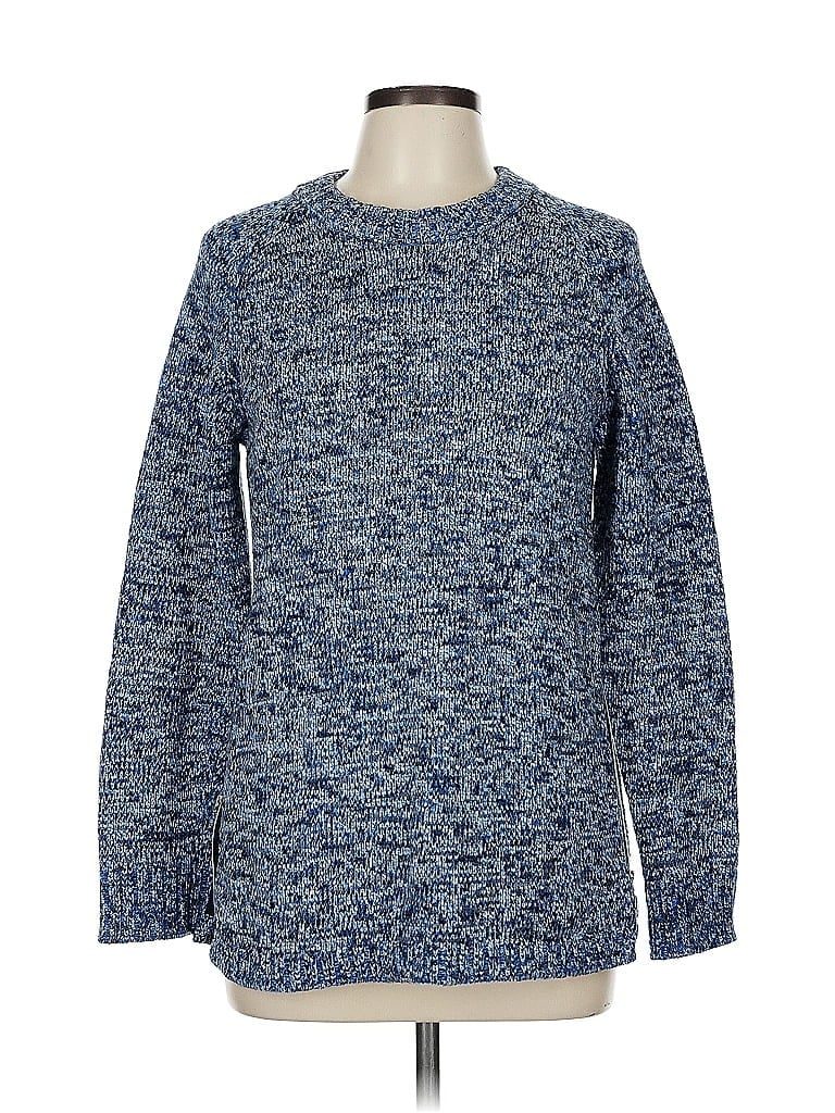 Akris Punto Tweed Blue Pullover Sweater Size 8 - photo 1