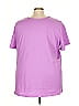 Woman Within 100% Cotton Purple Short Sleeve T-Shirt Size 3X - photo 2