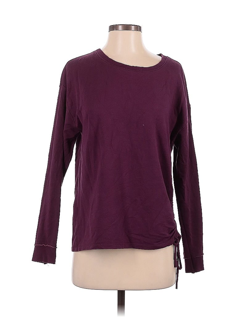 Pre-owned Eddie Bauer Sweatshirt In Burgundy