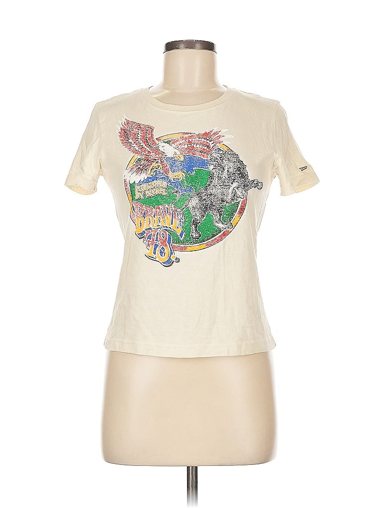 Diesel Ivory Short Sleeve T-Shirt Size M - photo 1