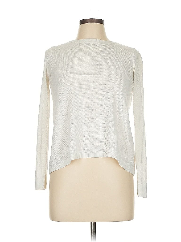 Pre-owned Ann Taylor Loft Outlet Pullover Sweater In White