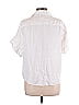 Catherine Malandrino 100% Linen Ivory Short Sleeve Button-Down Shirt Size L - photo 2