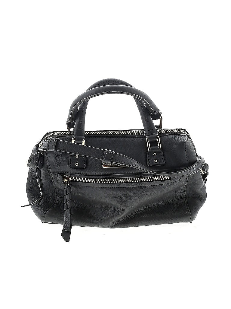 Cole Haan 100% Leather Black Gray Leather Satchel One size - photo 1
