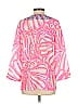 Lilly Pulitzer 100% Silk Pink 3/4 Sleeve Silk Top Size S - photo 2
