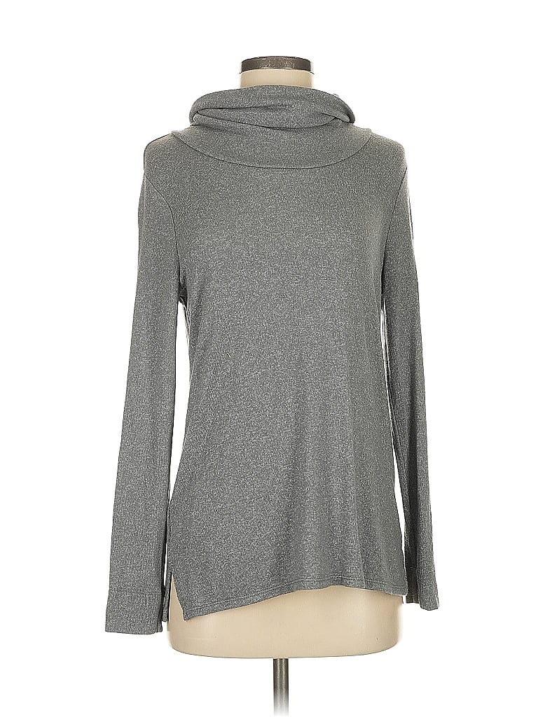 Pre-owned Ann Taylor Loft Outlet Turtleneck Sweater In Gray