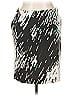 Adrienne Vittadini Graphic Gray Casual Skirt Size 14 - photo 1