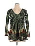 One World Green Long Sleeve Top Size XL - photo 1