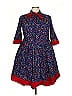 eShakti Blue Casual Dress Size 3X - photo 1