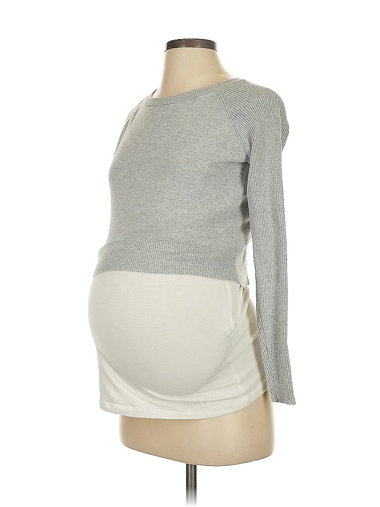 Seraphine Gray Pullover Sweater Size 2 - photo 1