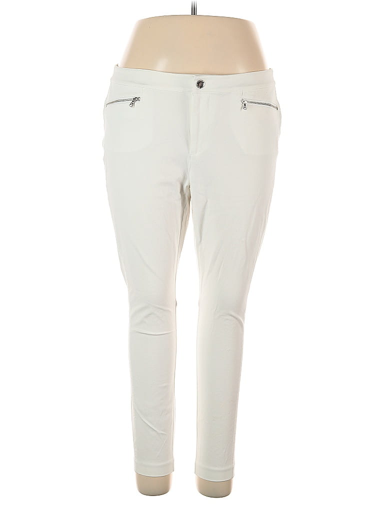 Ralph by Ralph Lauren Solid Ivory Casual Pants Size 16 - photo 1