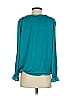 Left Coast by Dolan 100% Polyester Teal Long Sleeve T-Shirt Size XS - photo 2