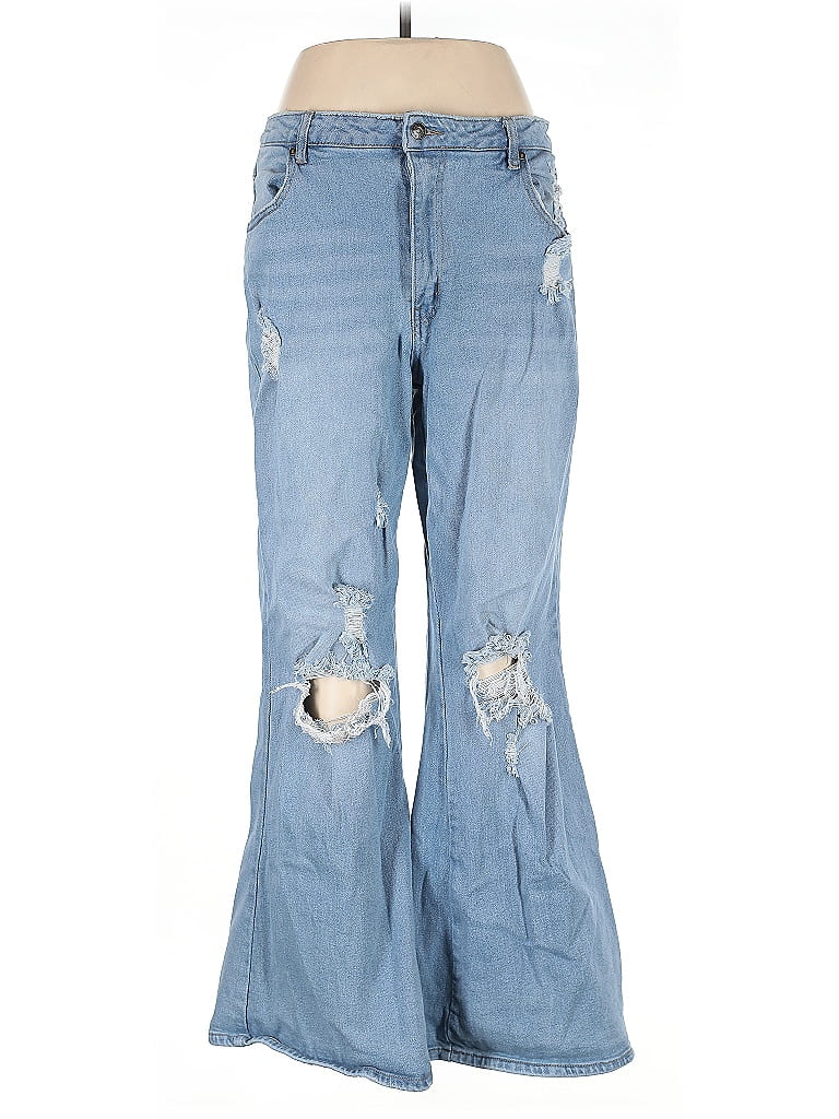 Almost Famous Hearts Blue Jeans Size 13 - photo 1