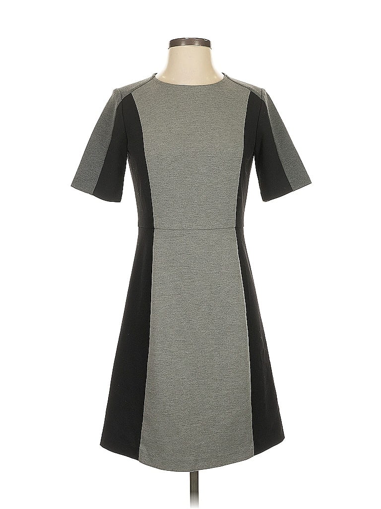 Pre-owned Ann Taylor Loft Casual Dress In Gray