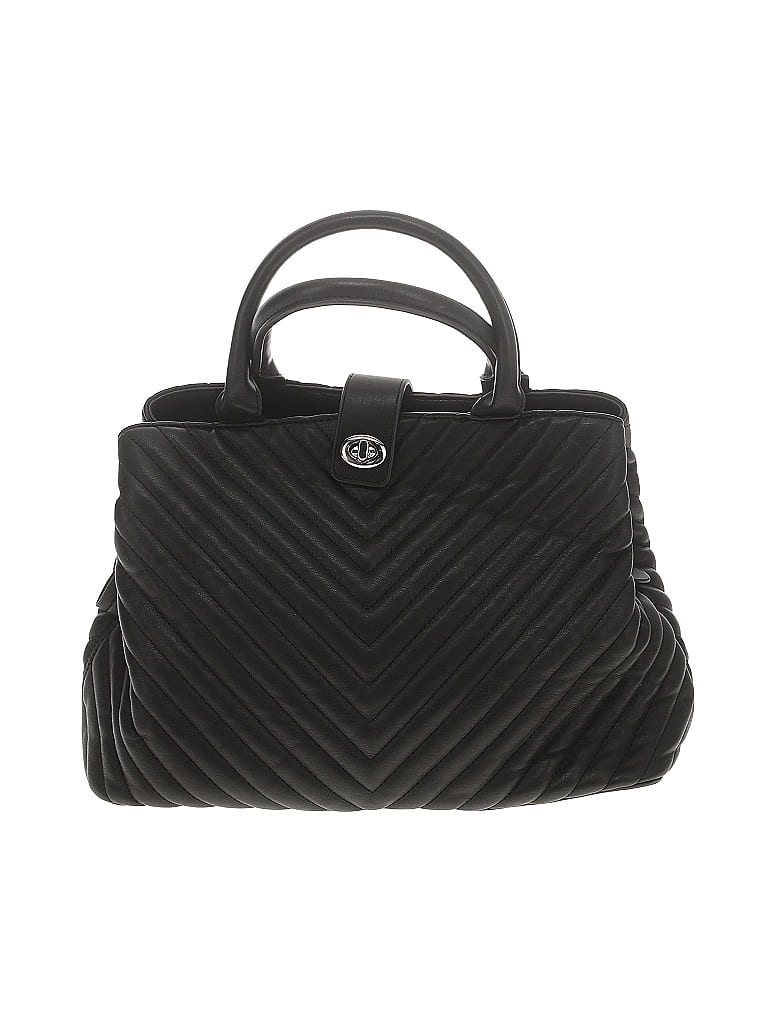 Urban Expressions Chevron-herringbone Black Satchel One size - photo 1