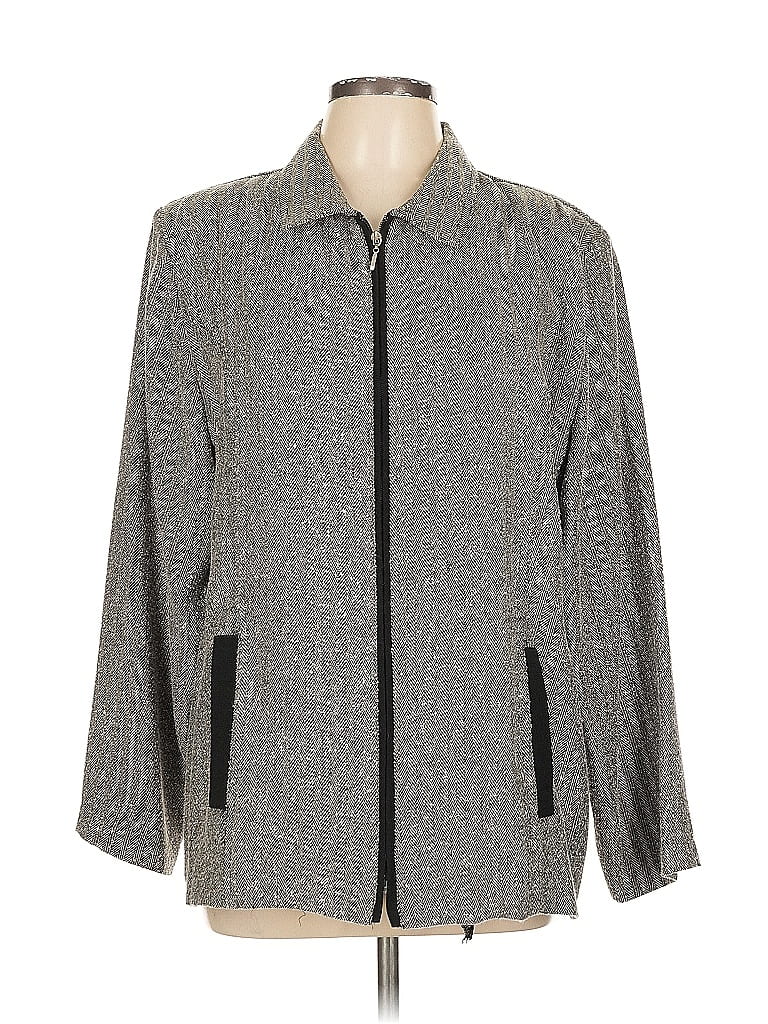 Pre-owned Assorted Brands Jacket In Gray