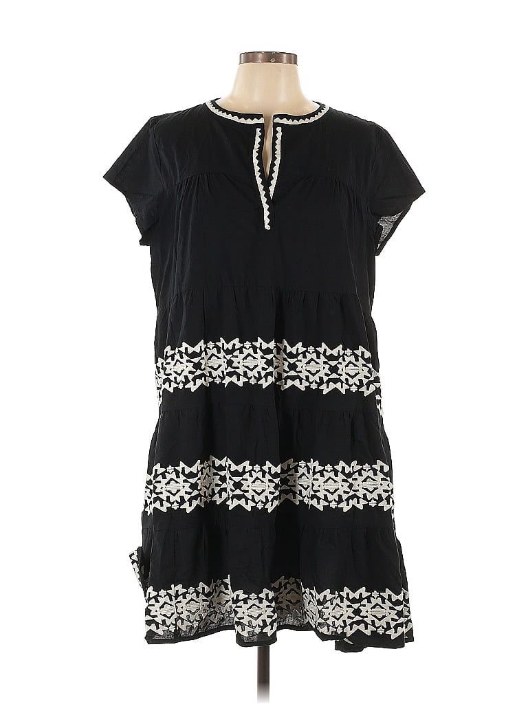 Roller Rabbit 100% Cotton Black Casual Dress Size L - photo 1