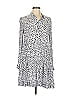 Ganni 100% Viscose Animal Print Silver Casual Dress Size EU 38 / US 8 - photo 1