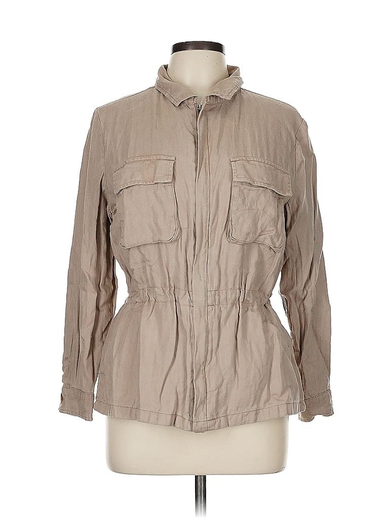 Pre-owned Tahari Jacket In Brown