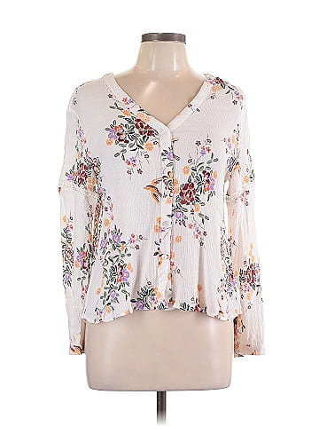 En Creme Long Sleeve Blouse (view 1)