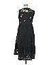 Johnny Was 100% Polyester Black Casual Dress Size XL (petite) - photo 2
