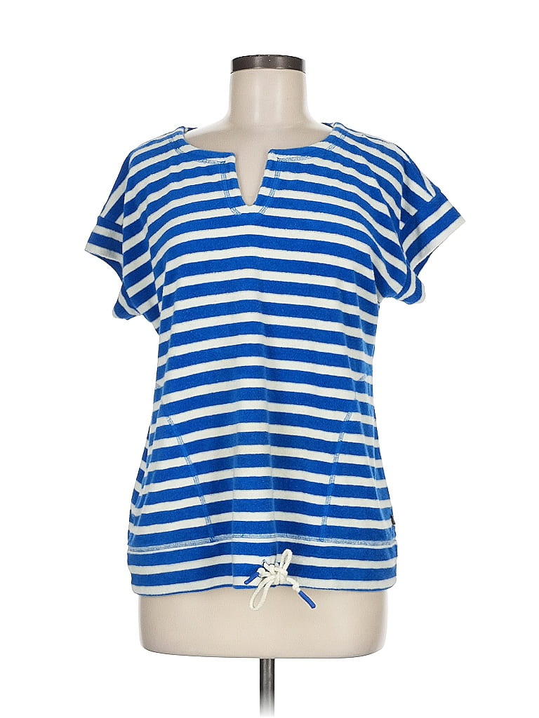 T by Talbots Blue Short Sleeve Top Size M - photo 1