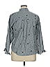 Unbranded 100% Polyester Polka Dots Gray Long Sleeve Blouse Size XL - photo 2