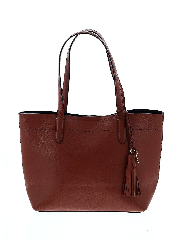 Cole Haan 100% Leather Burgundy Brown Leather Tote One size - photo 1