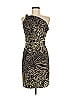 Hale Bob Graphic Brown Cocktail Dress Size M - photo 1
