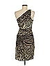 Hale Bob Graphic Brown Cocktail Dress Size M - photo 2