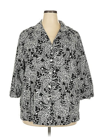 Cathy Daniels 3/4 Sleeve Button-Down Shirt (view 1)