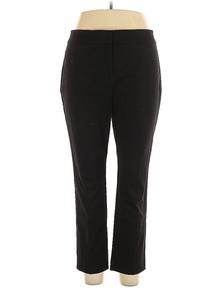 Ann Taylor Factory Solid Black Casual Pants Size 14 (petite) - photo 1
