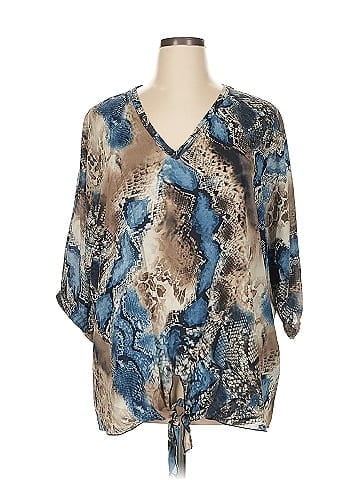 Glitzy Girlz 3/4 Sleeve Blouse (view 1)