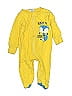 Gerber 100% Cotton Print Yellow Long Sleeve Outfit Size 0-3 mo - photo 1