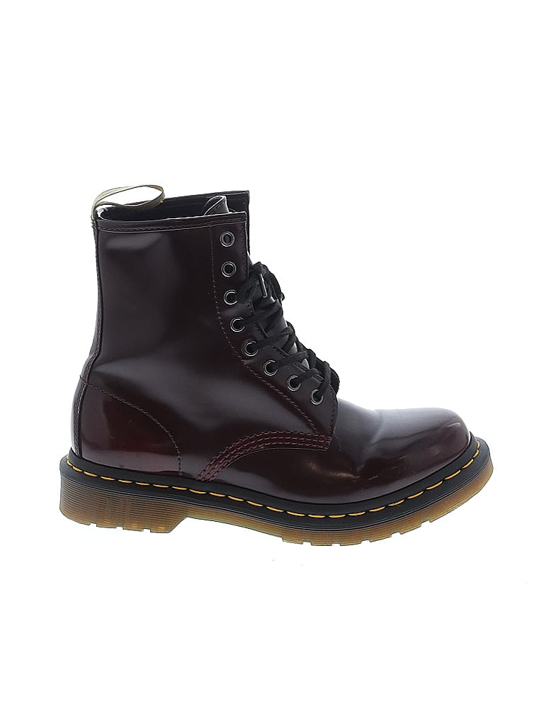 Dr. Martens 100% Leather Burgundy Boots Size 8 - photo 1