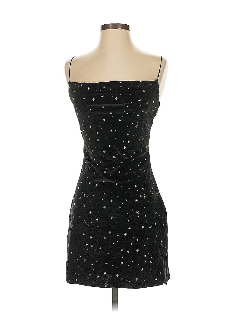 Zaful 100% Polyester Stars Black Cocktail Dress Size S - photo 1