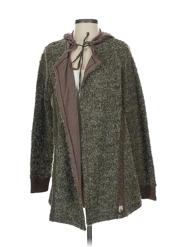 Mystree Green Tan Cardigan Size S - photo 1