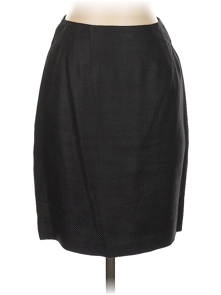 Pre-owned Linda Allard Ellen Tracy Formal Skirt In Black