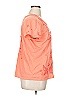 Johnny Was 100% Cotton Floral Orange Short Sleeve Blouse Size XL - photo 4