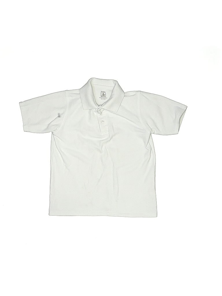 Pre-owned Assorted Brands Kids' Short Sleeve Polo Shirt In White
